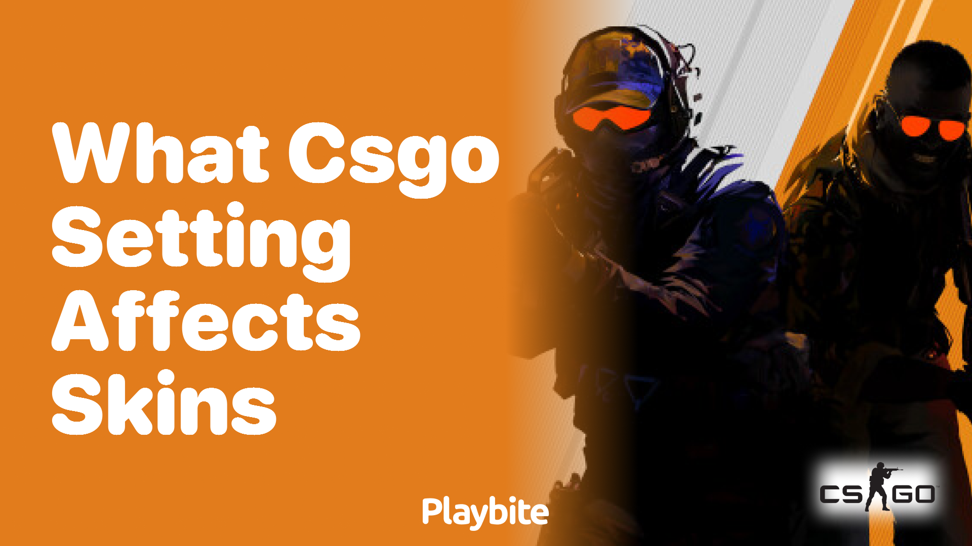 What CS:GO setting affects skins?