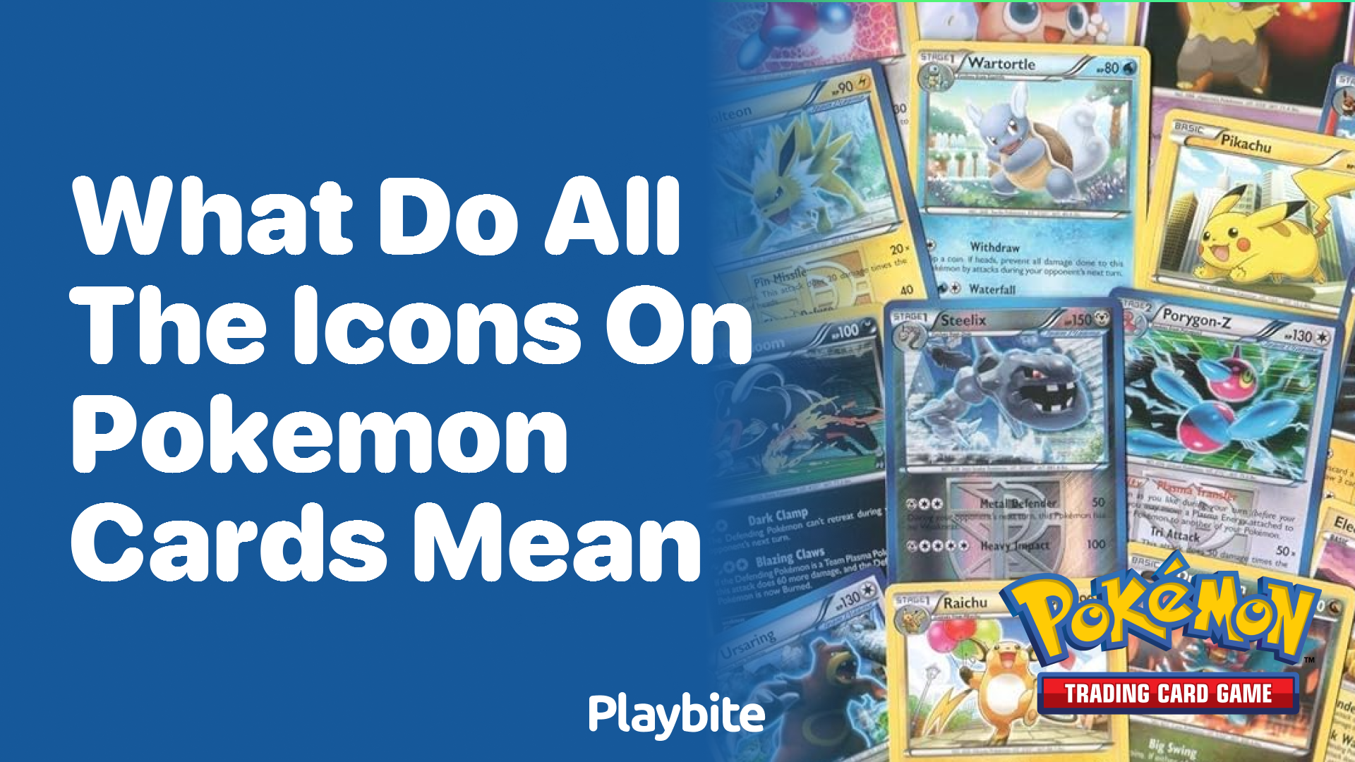 What do all the icons on Pokémon cards mean?