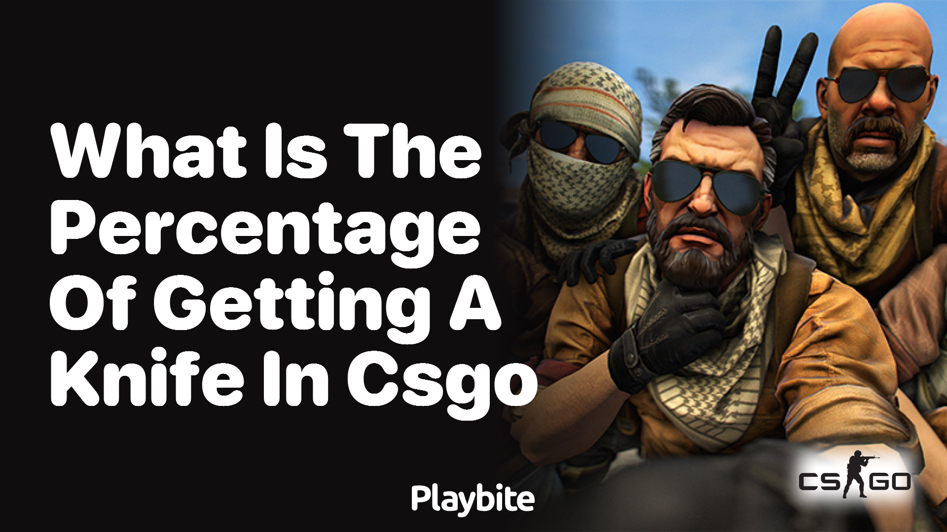 What is the percentage of getting a knife in CSGO?