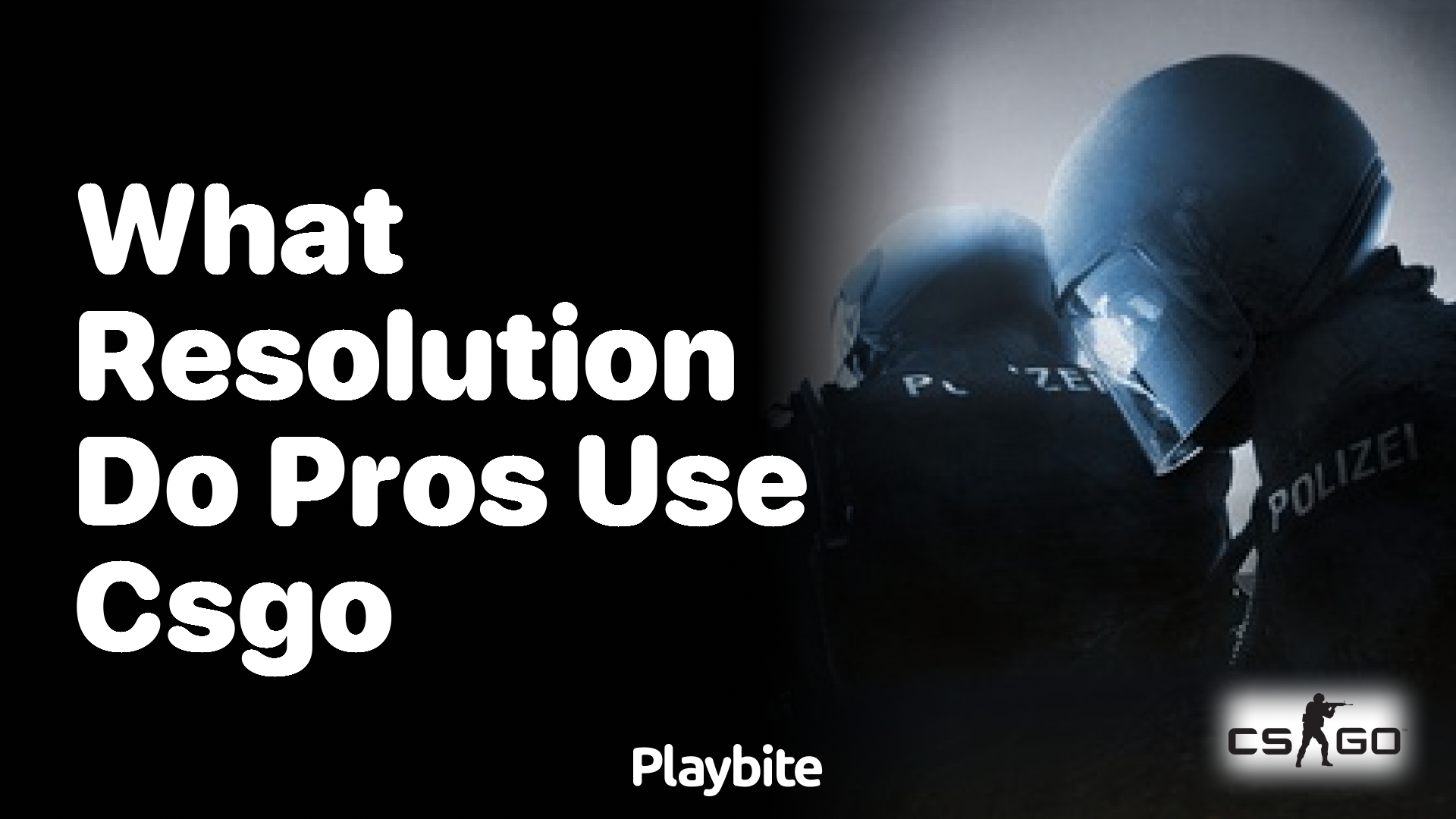 What resolution do pros use in CS:GO?