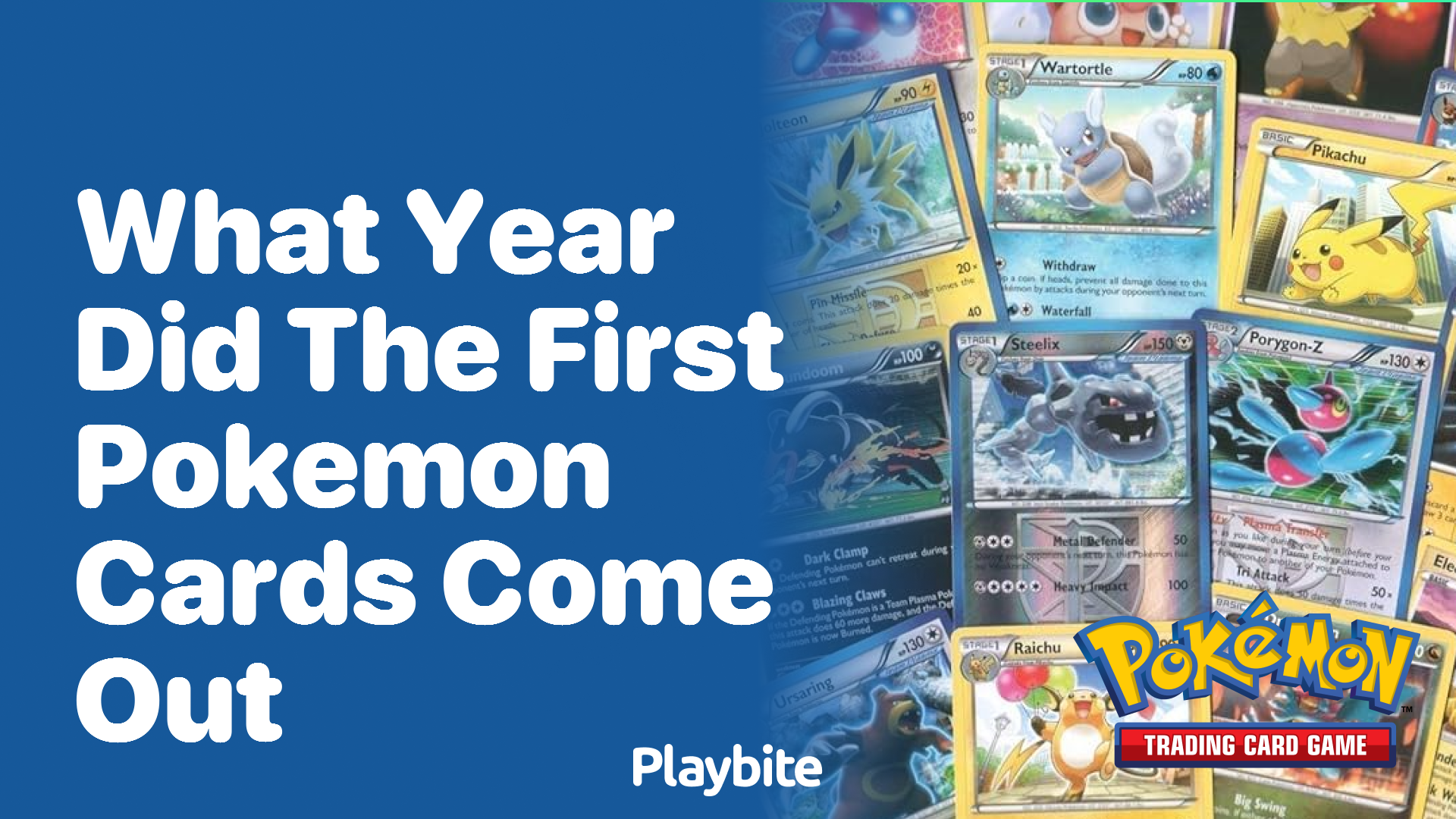 What year did the first Pokemon cards come out?