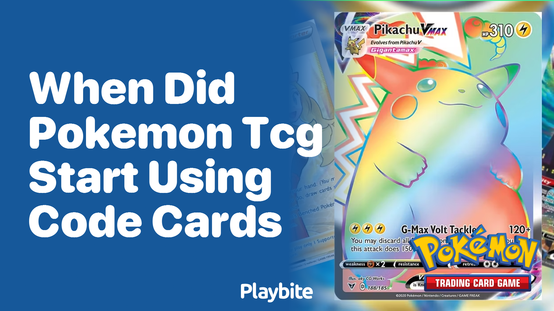 When did Pokemon TCG start using code cards?