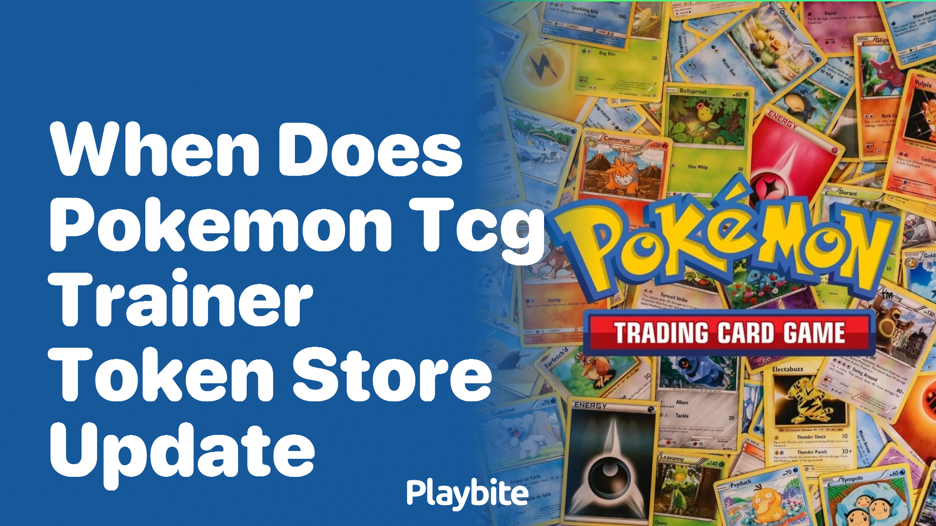 When does the Pokemon TCG trainer token store update?