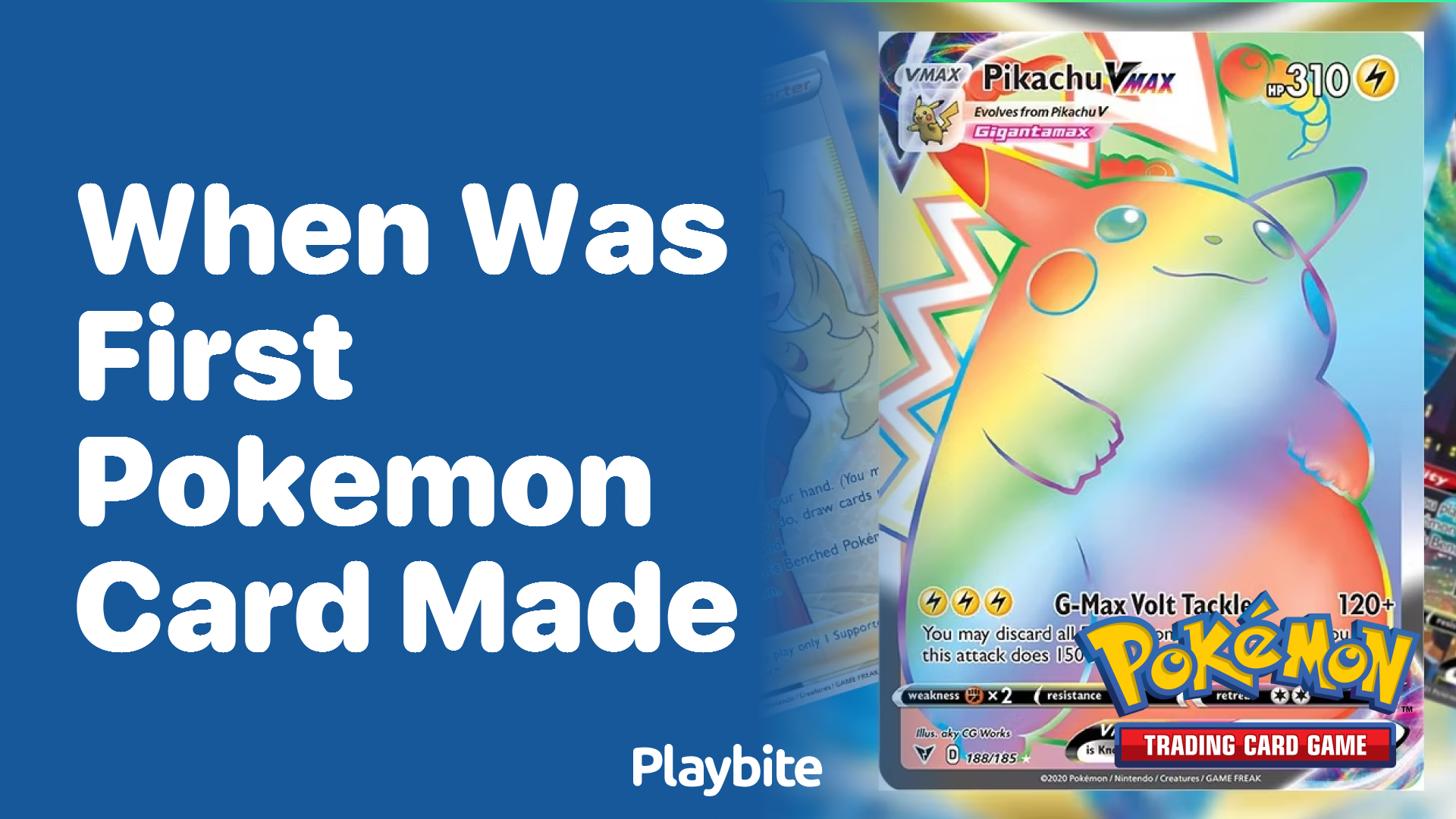 When was the first Pokemon card made?