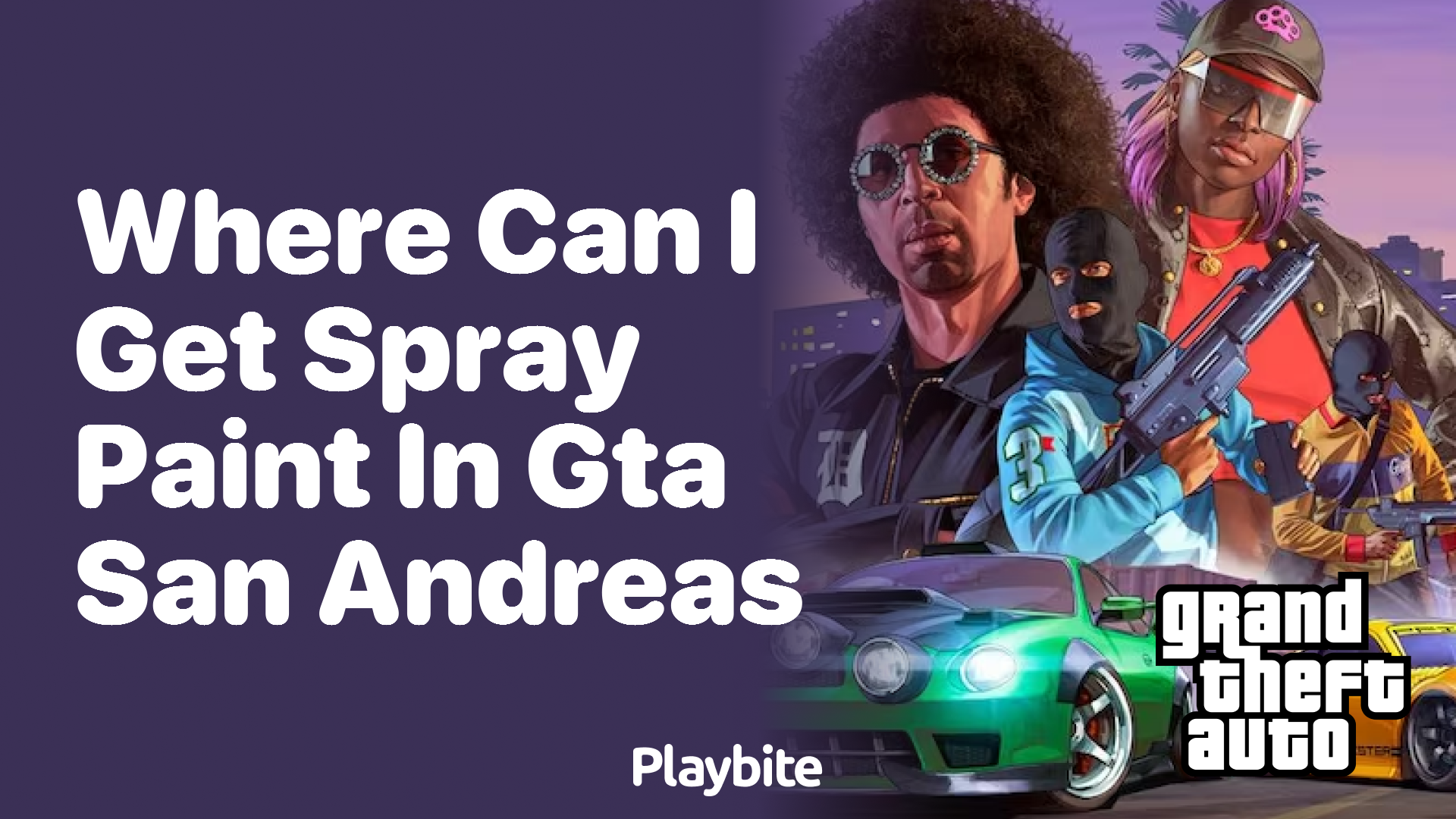 Where can I get spray paint in GTA San Andreas?