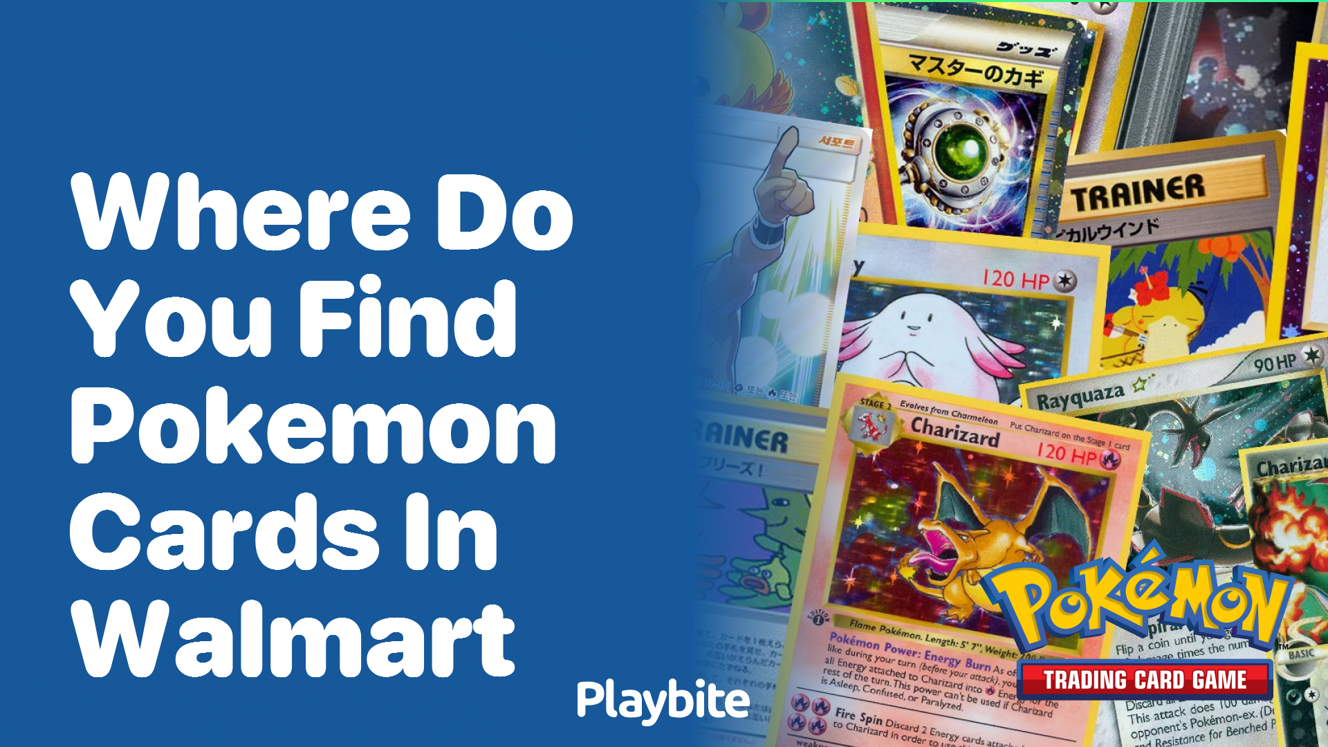 Where do you find Pokemon cards in Walmart?