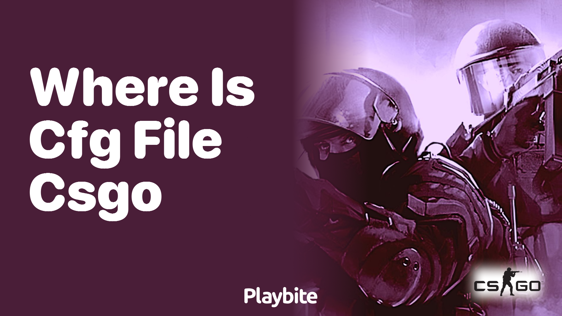 Where is the CFG file in CS:GO?