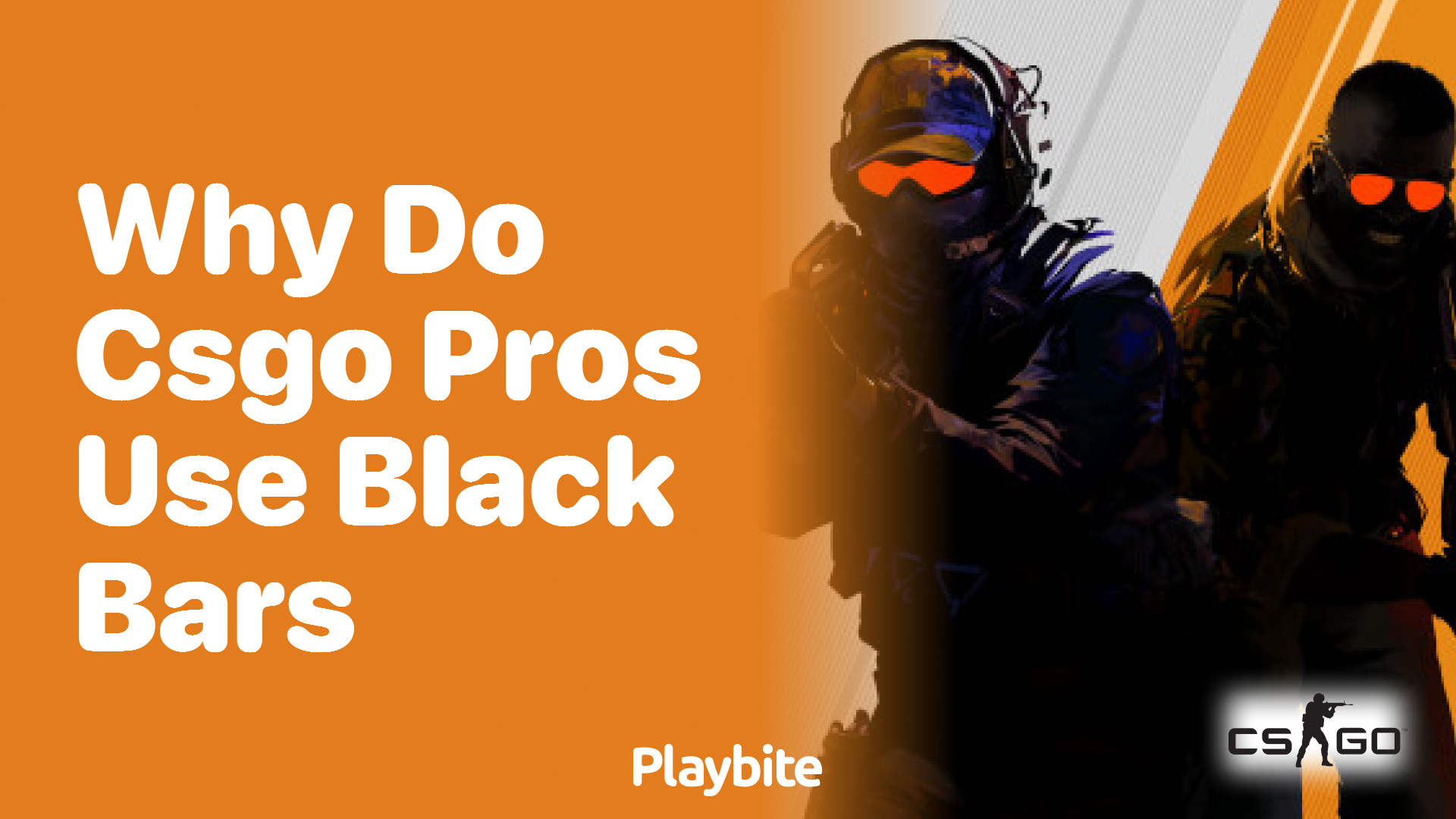 Why do CS:GO pros use black bars?