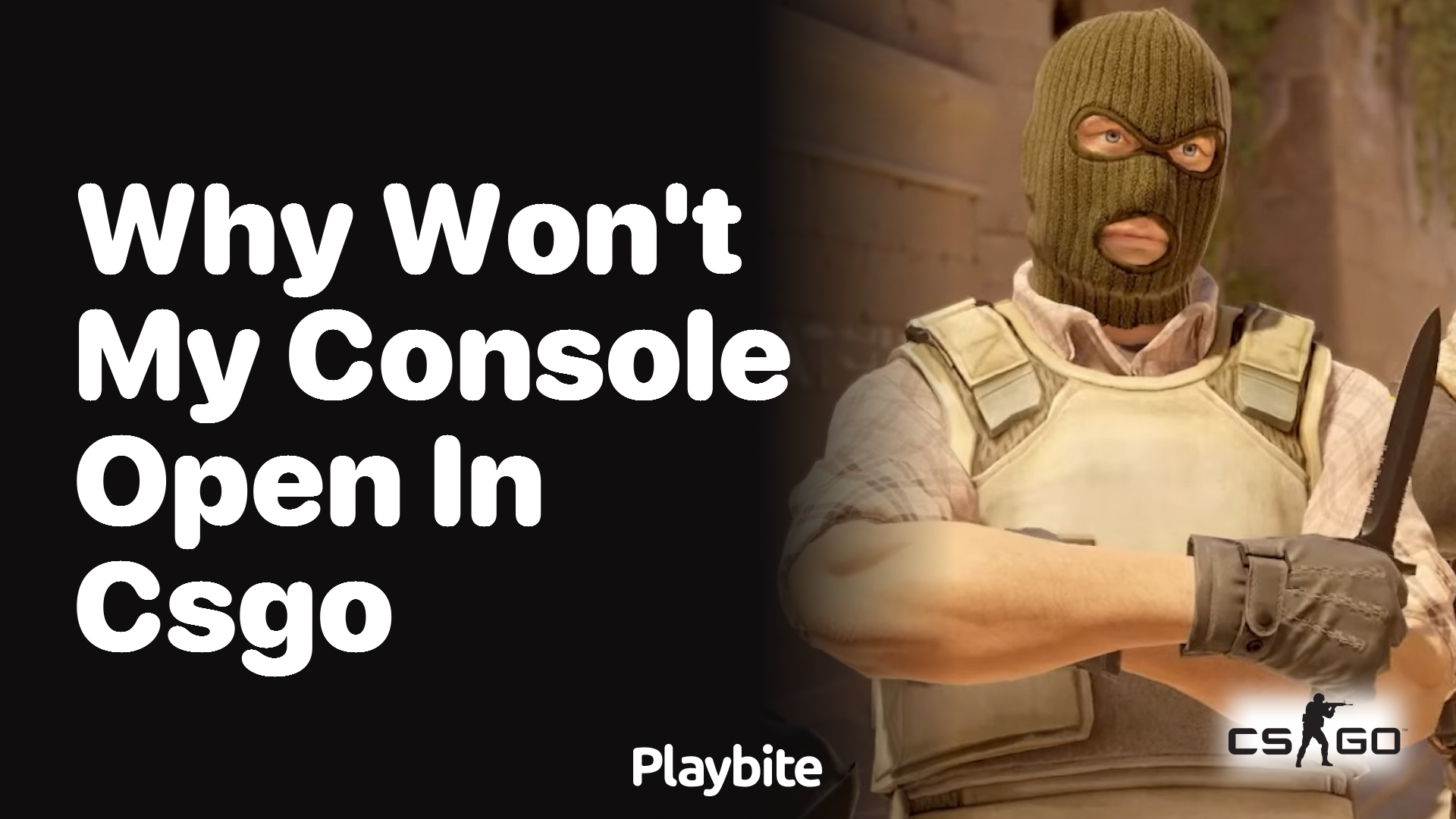 Why won&#8217;t my console open in CS:GO?